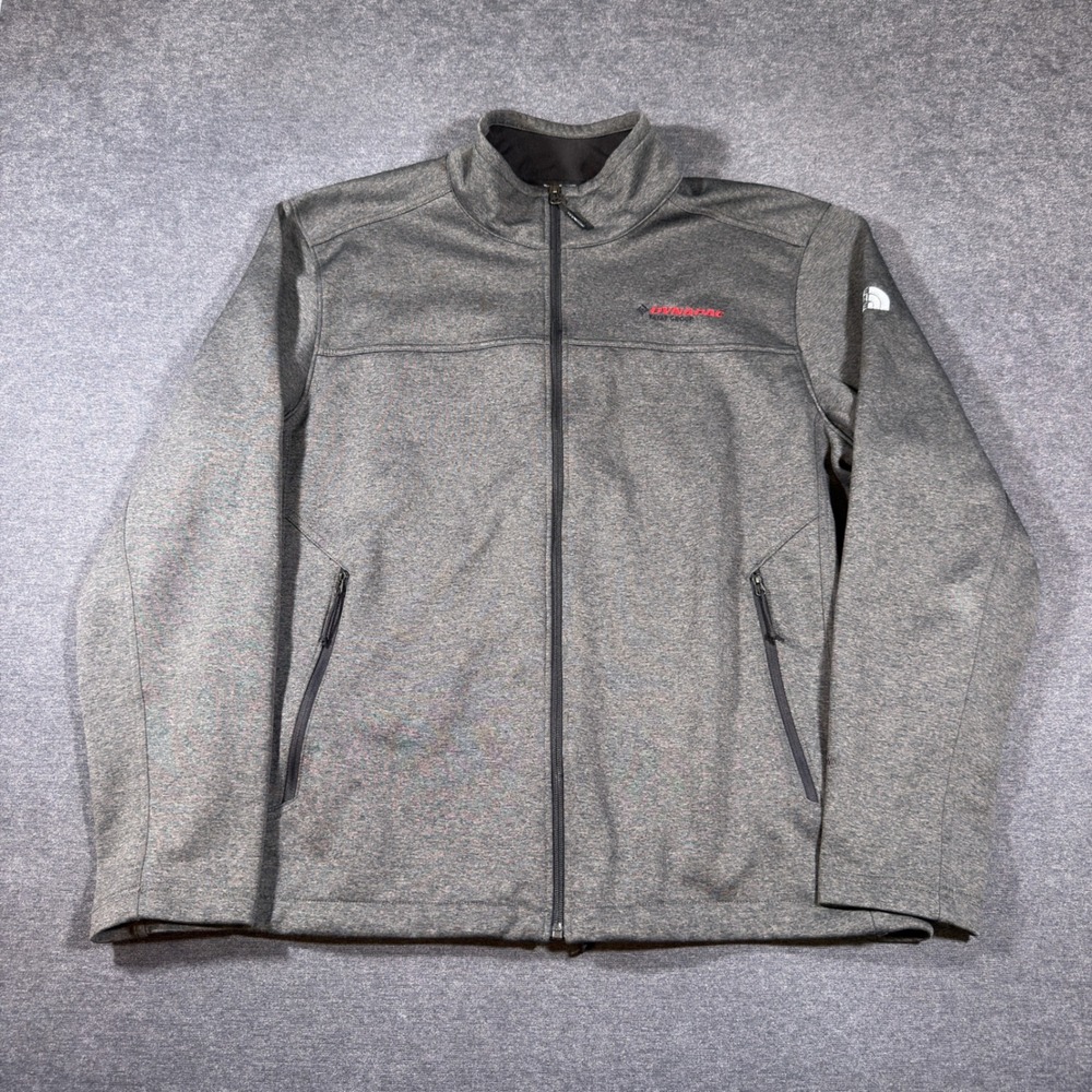 The North Face Ridgeline Jacket Mens XL Gray WindWall Softshell Full Zip Winter
